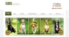 Desktop Screenshot of canineinspection.com